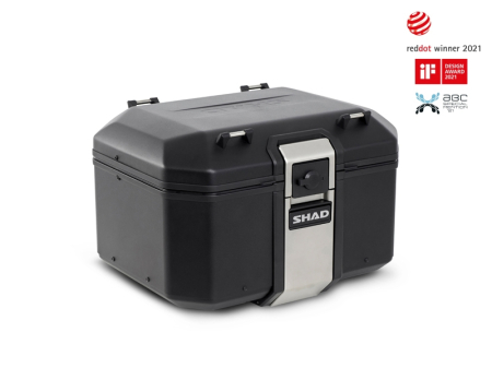 Set complet de cutii de aluminiu SHAD TERRA NEGRU, 48L cutie centrala si 36L / 36L cutii laterale, incluzand kit de montaj si placa SHAD HONDA NC 750 X 2021- [1]