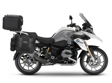 TRANSPORT & DEPOZITARE - Complete set of SHAD TERRA TR40 adventure saddlebags and SHAD TERRA BLACK aluminium 55L topcase, including mounting kit SHAD BMW R 1200 GS Adventure/ R 1250 GS Adventure