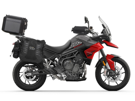 TRANSPORT & DEPOZITARE - Complete set of SHAD TERRA TR40 adventure saddlebags and SHAD TERRA BLACK aluminium 55L topcase, including mounting kit SHAD TRIUMPH Tiger 900