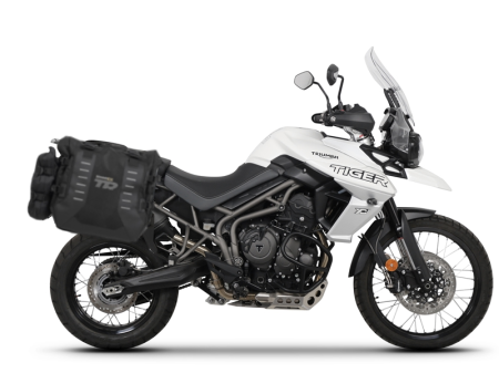 TRANSPORT & DEPOZITARE - Complete set of SHAD TERRA TR40 adventure saddlebags, including mounting kit SHAD TRIUMPH Tiger 800