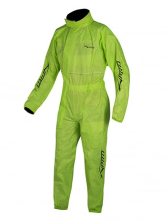 Pantaloni - Costum ploaie A-pro Verde fosforescent combinezon moto atv