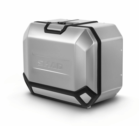 Cutie laterala aluminiu Shad TR47 side case cutii moto argintiu/negru stanga/dreapta [4]