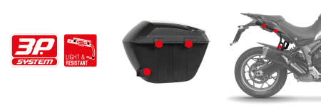 Cutii laterale SHAD SH23 D0B23100 Negru [3]