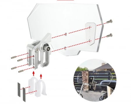 Deflector parbriz moto reglabil touring naked scuter [5]