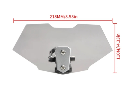 Deflector mic parbriz moto reglabil touring naked scuter [3]