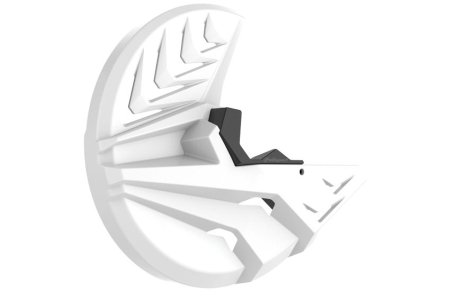 Accesorii - Disc and bottom fork protector POLISPORT PERFORMANCE alb/negru
