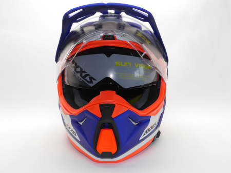 Dualsport helmet AXXIS WOLF DS roadrunner c7 matt blue L [2]