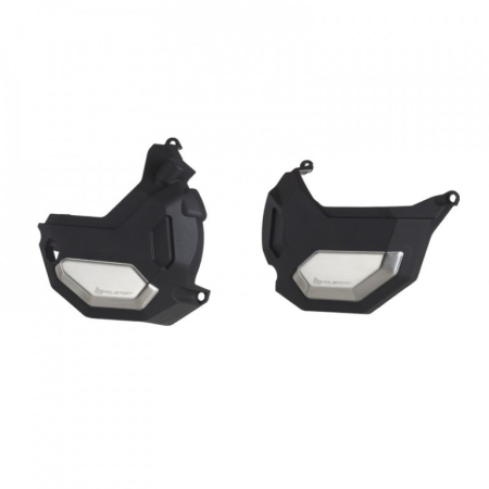 SUSPENSIE CADRU - Engine covers protection kit POLISPORT Negru
