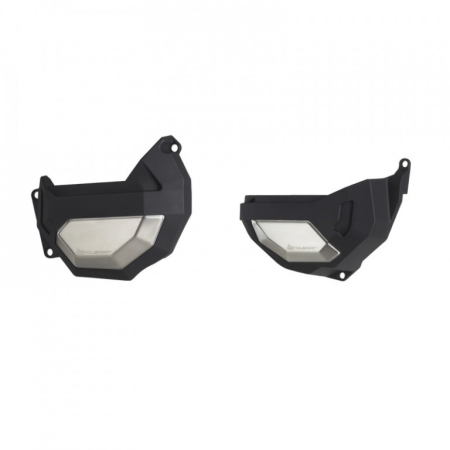 SUSPENSIE CADRU - Engine covers protection kit POLISPORT Negru