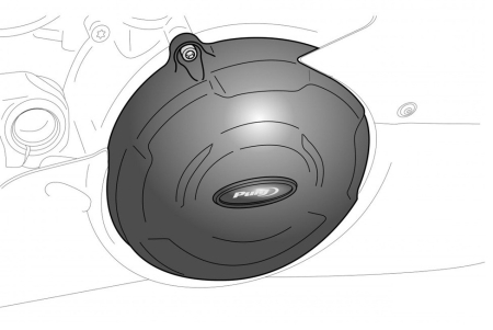 Protectii motor PUIG - Engine covers PUIG Track for Championship Negru