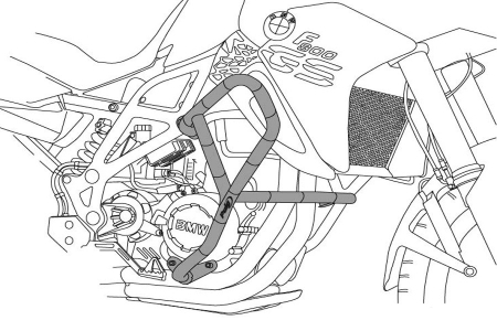 Protectii motor PUIG - Engine guards PUIG Negru