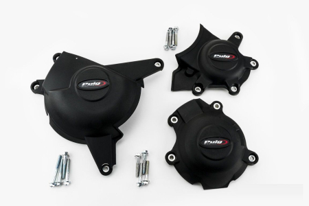 SUSPENSIE CADRU -  Engine protective covers PUIG Negru included right, left and alternator caps