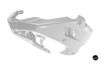 SUSPENSIE CADRU - Engine spoiler PUIG matt black stickers included