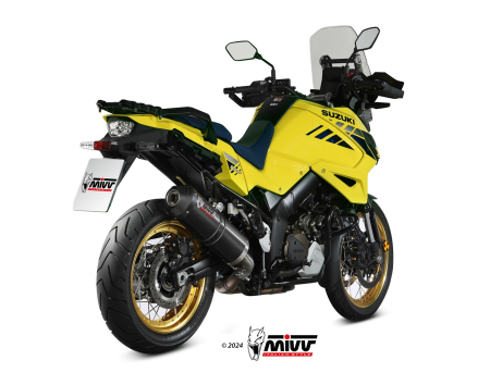 Evacuare MIVV OVAL Black Stainless Steel with carbon cap pentru SUZUKI DL 1000 V-STROM 2014-2020, SUZUKI DL 1050 V-STROM 2020-2026 [2]