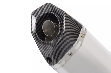 Evacuare moto / ATV sport argintiu cap carbon [2]