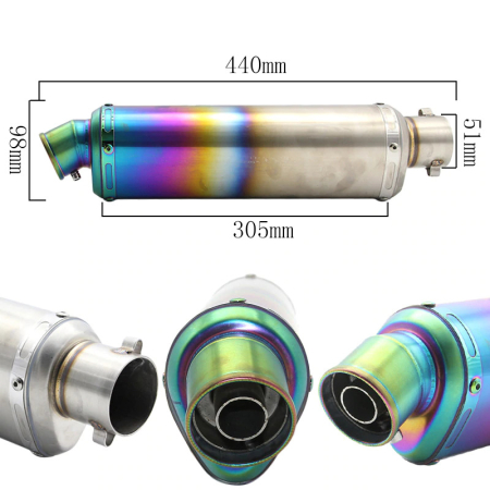 Evacuare moto / atv sport triunghiulara tip ars toba esapament [1]