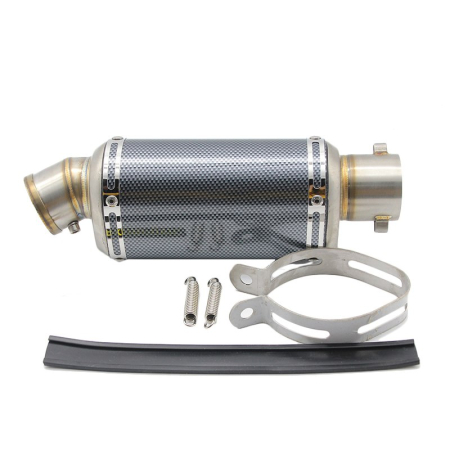 Evacuari universale - Evacuare moto / atv sport triunghiulara toba esapament 31cm carbon