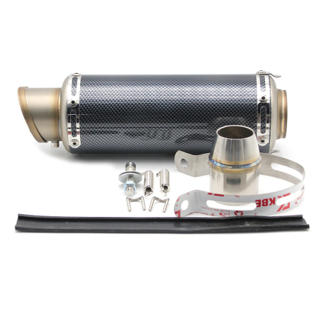 Evacuari universale - Evacuare sport 30cm carbon rotunda moto / ATV toba esapament