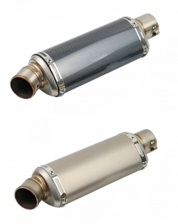 Evacuari universale - Evacuare triunghiulara sport 37cm carbon titan moto ATV toba esapament