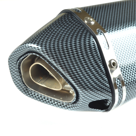 Evacuare sport 42cm titan moto / ATV toba esapament carbon [2]