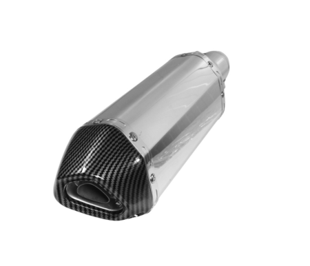 Evacuari universale - Evacuare sport toba cromat cap carbon moto / ATV toba esapament finala 37cm