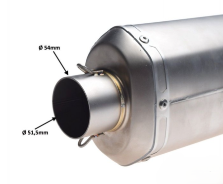 Evacuare sport toba moto ATV toba cu protecție 44cm cu iesire dubla [2]