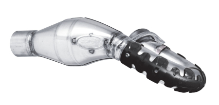 Exhaust head pipe guard POLISPORT ARMADILLO 8483800001 lung Negru [1]