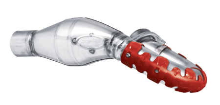 Exhaust head pipe guard POLISPORT ARMADILLO lung Rosu [1]