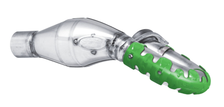 Exhaust head pipe guard POLISPORT ARMADILLO standard verde [1]