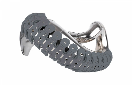 Protectii cadru / motor - Exhaust pipe guard POLISPORT ARMADILLO Nardo Grey