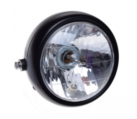 Faruri - Far negru rotund moto universal