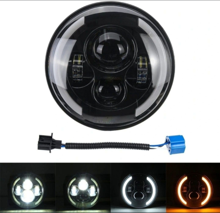 Far - Far led 7 inch Jeep Wrangler Harley Chopper Custom Bobber