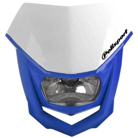Carena + far - Far POLISPORT HALO White/blue