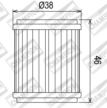 FILTRE - Filtru de ulei CHAMPION COF041