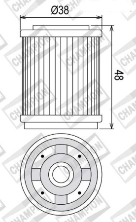 FILTRE - Filtru de ulei CHAMPION COF043