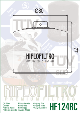 Filtru de ulei HIFLOFILTRO HF124RC Race [1]