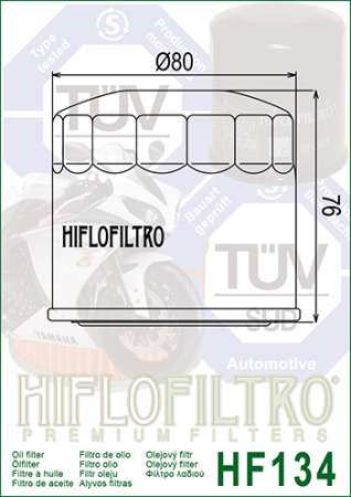Filtru de ulei HIFLOFILTRO HF134 [1]