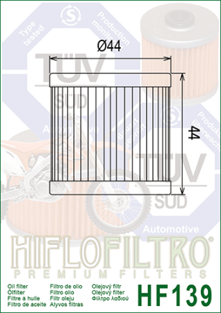 Filtru de ulei HIFLOFILTRO HF139 [1]