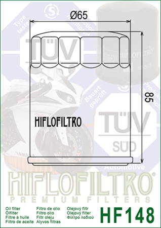 Filtru de ulei HIFLOFILTRO HF148 [1]