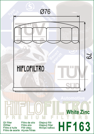 Filtru de ulei HIFLOFILTRO HF163 [1]