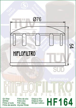 Filtru de ulei HIFLOFILTRO HF164 [1]