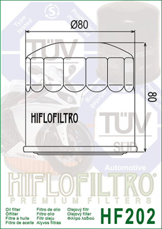 Filtru de ulei HIFLOFILTRO HF202 [1]
