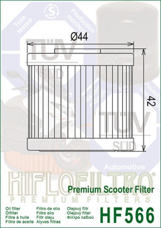 Filtru de ulei HIFLOFILTRO HF566 [1]