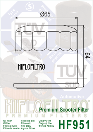 Filtru de ulei HIFLOFILTRO HF951 [1]