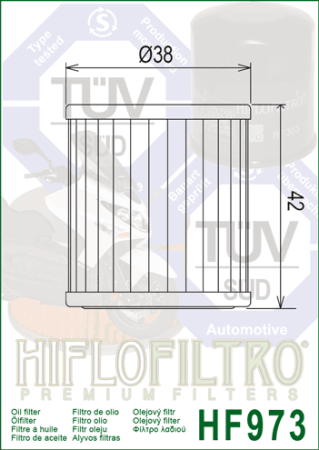 Filtru de ulei HIFLOFILTRO HF973 [1]