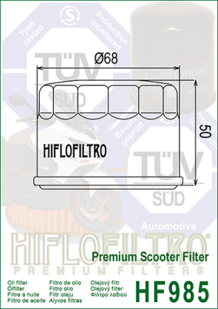 Filtru de ulei HIFLOFILTRO HF985 [1]