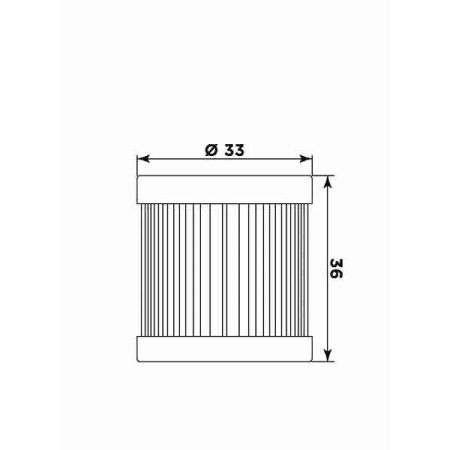 Filtru de ulei MIW (alt. HF181) pentru PIAGGIO/VESPA Liberty 125 (1998-2001), APRILIA Habana 125 (2000-2001), APRILIA Mojito 125 (Custom) (1999-2002) [1]