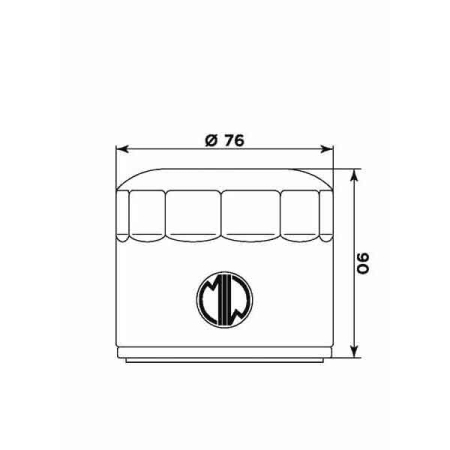 Filtru de ulei MIW (alt. HF552) pentru MOTO GUZZI Le Mans 850 III (1981-1983), MOTO GUZZI Mille 1000 GT (1987-1994), MOTO GUZZI California 1000 II (1982-1986) [1]