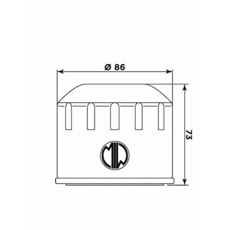 Filtru de ulei MIW (alt. HF557) [1]