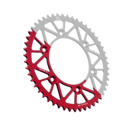 TRANSMISIE - Foaie spate ALU JT JTA 897-49RED 49T, 520 Rosu